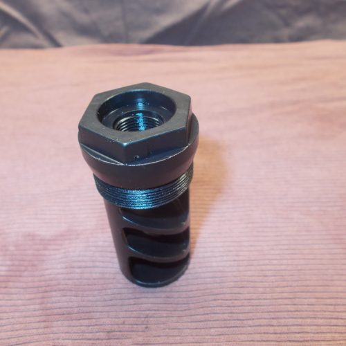 Tactical brake pic2 Tactical Muzzle Brake, AK, 308, 14 x 1 LH threads, (black)